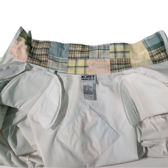 Vintage White Coloful Chevron Windbreaker Jacket S - Picture 14 of 14